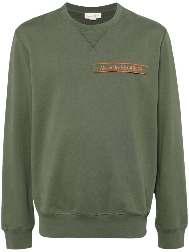 Alexander McQueen Sweatshirt mit Logo-Patch - Grün von Alexander McQueen