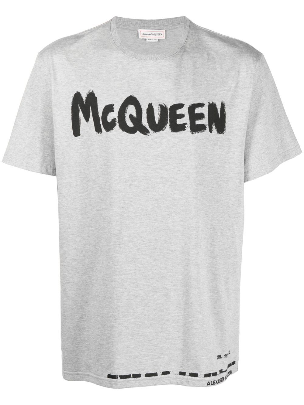 Alexander McQueen T-Shirt mit Logo-Print - Grau von Alexander McQueen