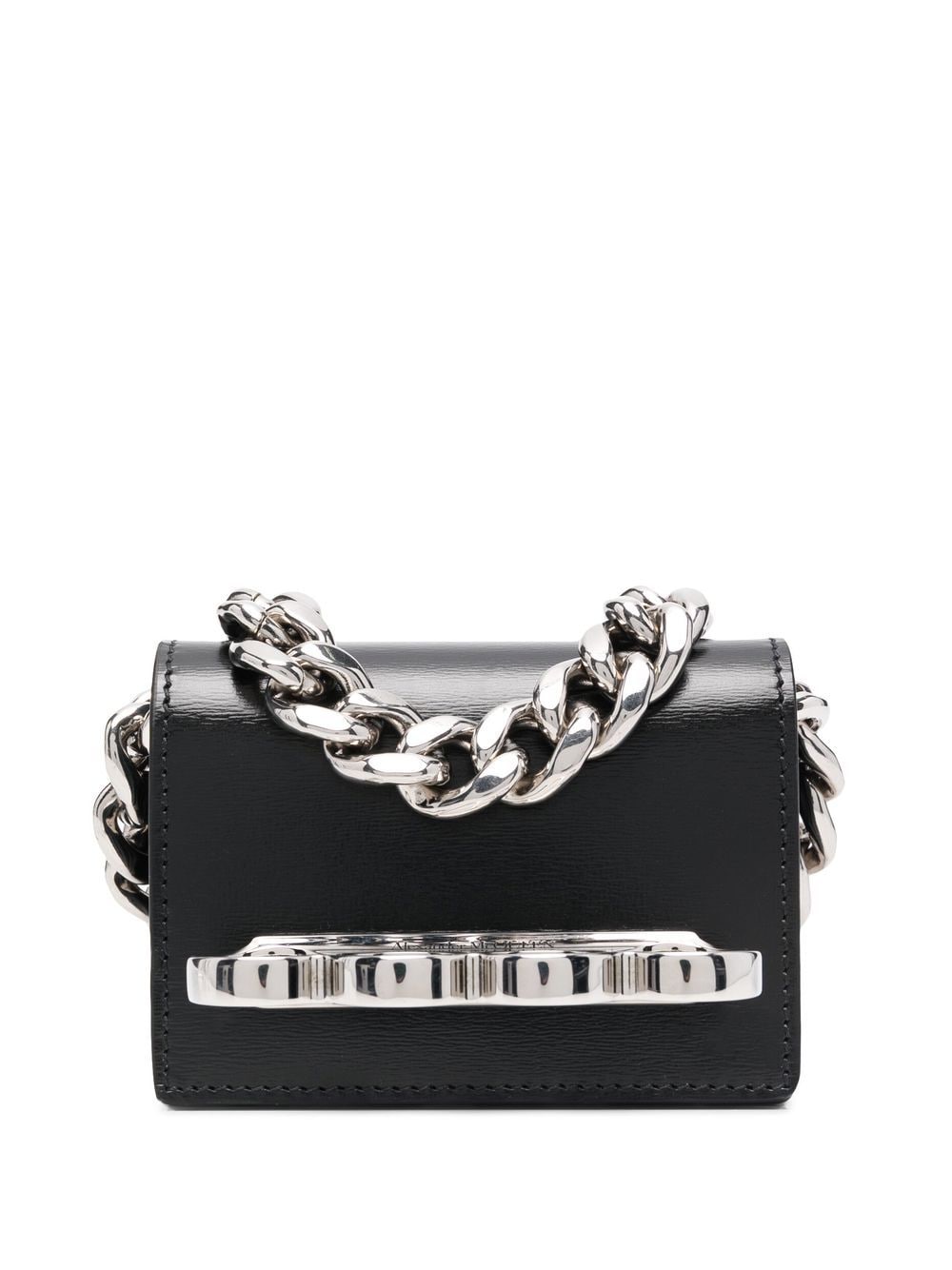 Alexander McQueen Mini Tasche mit vier Ringen - Schwarz von Alexander McQueen