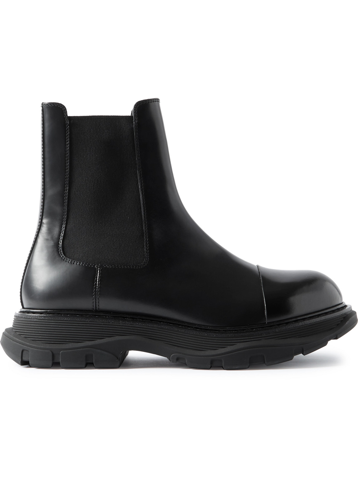 Alexander McQueen - Tread Exaggerated-Sole Leather Chelsea Boots - Men - Black - EU 43 von Alexander McQueen