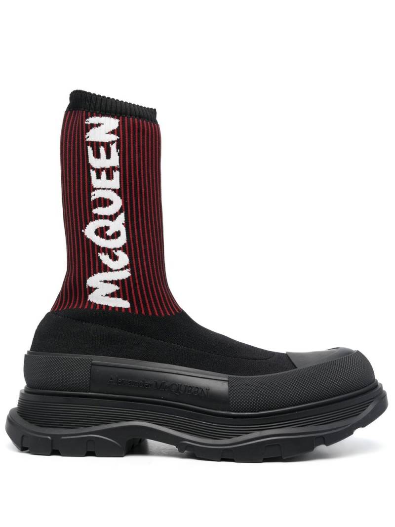 Alexander McQueen Tread Slick Sock-Boots - Schwarz von Alexander McQueen