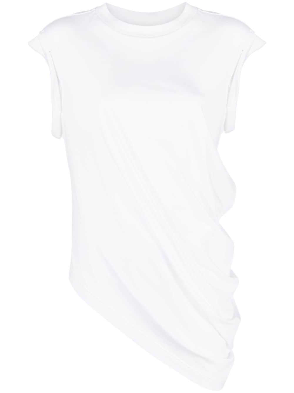 Alexander McQueen Asymmetrisches T-Shirt - Weiß von Alexander McQueen