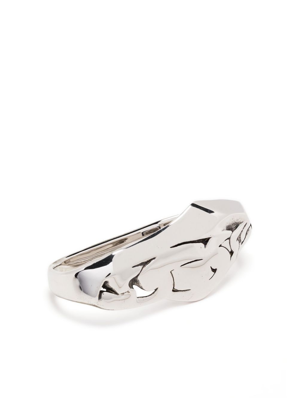 Alexander McQueen Asymmetrischer Oversized-Ring - Silber von Alexander McQueen