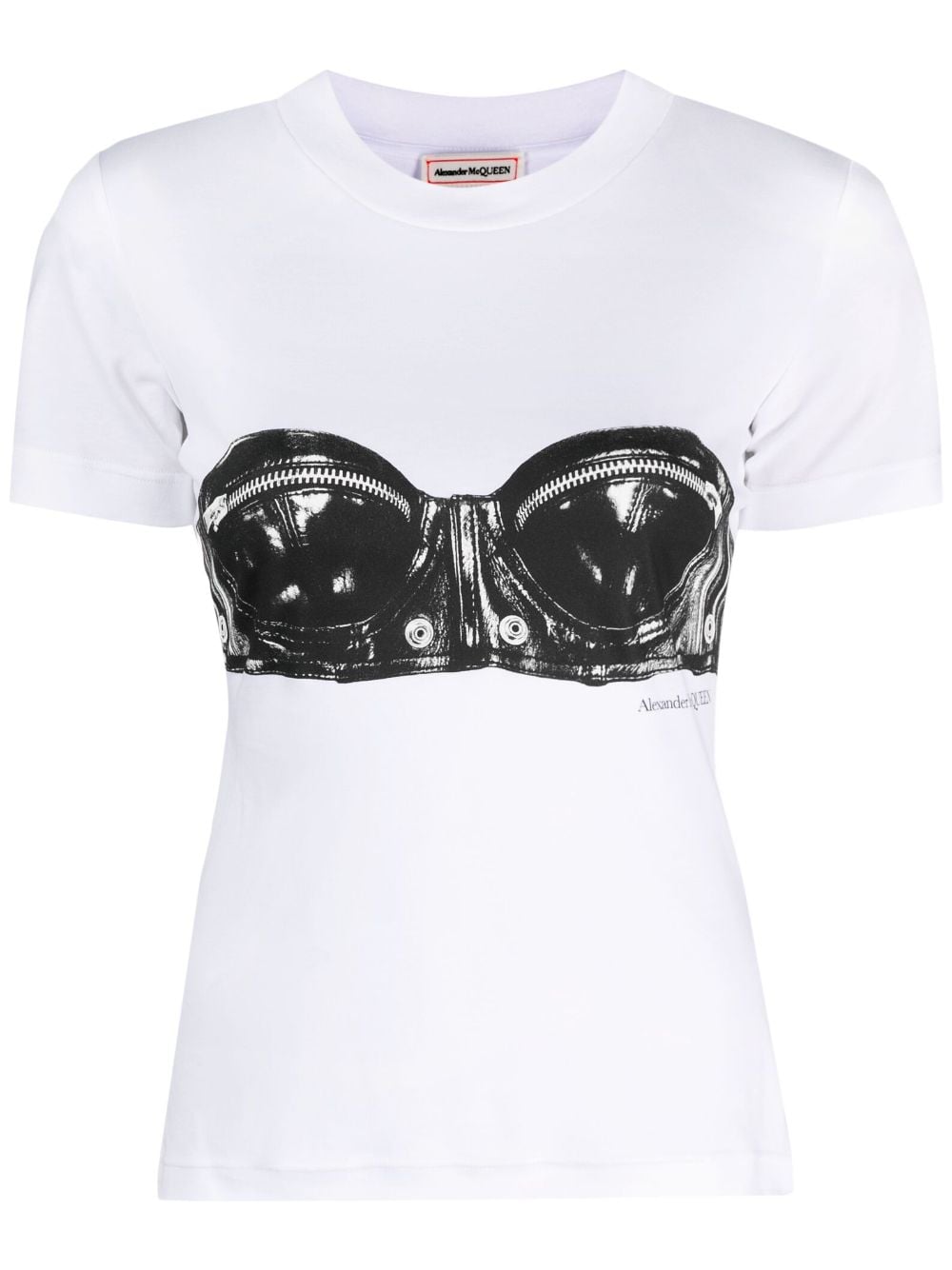 Alexander McQueen T-Shirt mit Print - Weiß von Alexander McQueen
