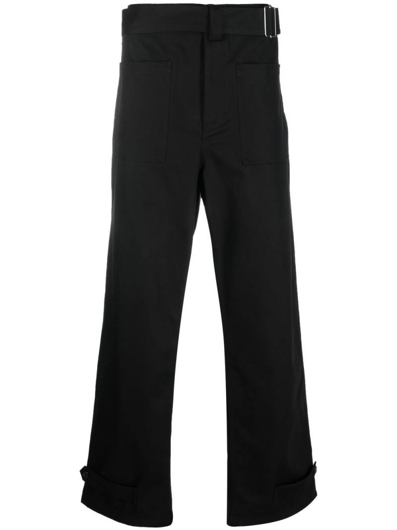 Alexander McQueen Gerade Hose mit Schnallen - Schwarz von Alexander McQueen