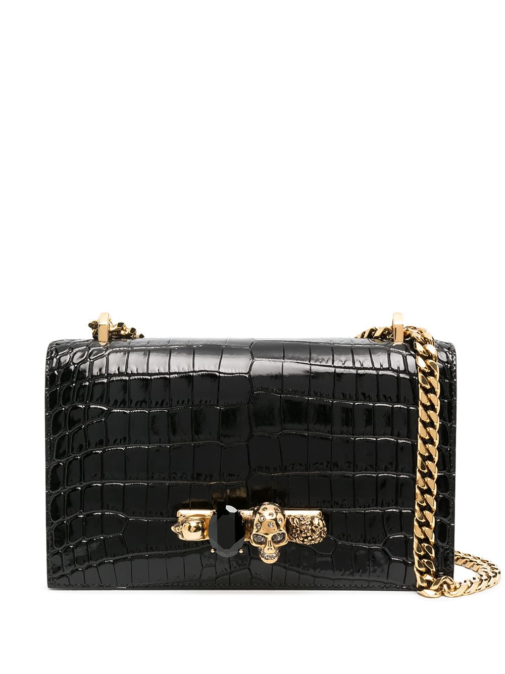 Alexander McQueen Schultertasche mit Schlagring - Schwarz von Alexander McQueen