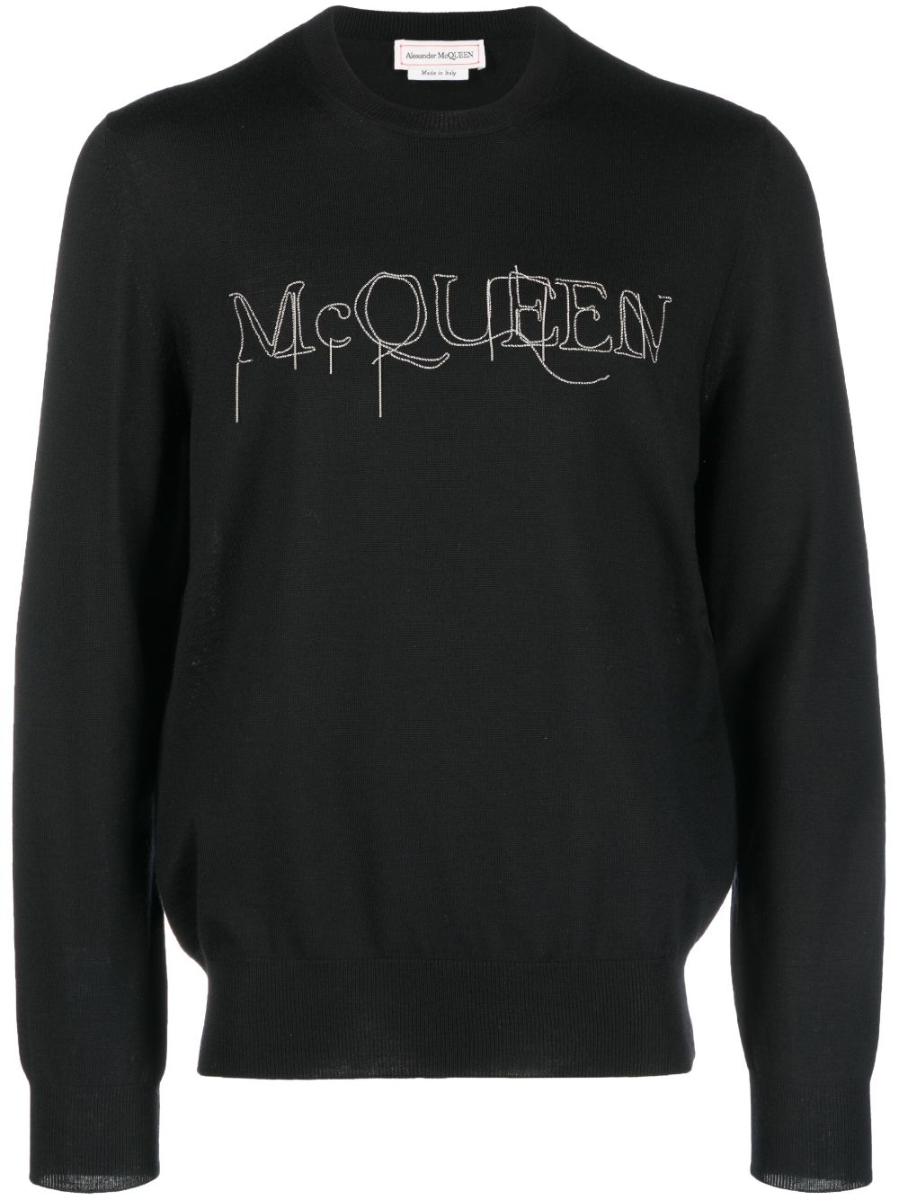 Alexander McQueen Pullover mit Logo-Stickerei - Schwarz von Alexander McQueen