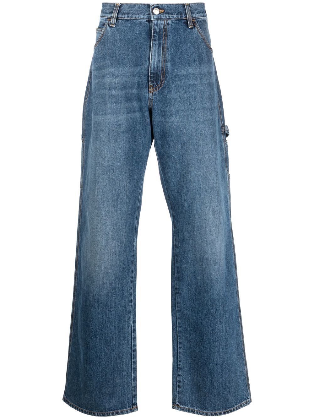 Alexander McQueen Weite Jeans im Utility-Look - Blau von Alexander McQueen