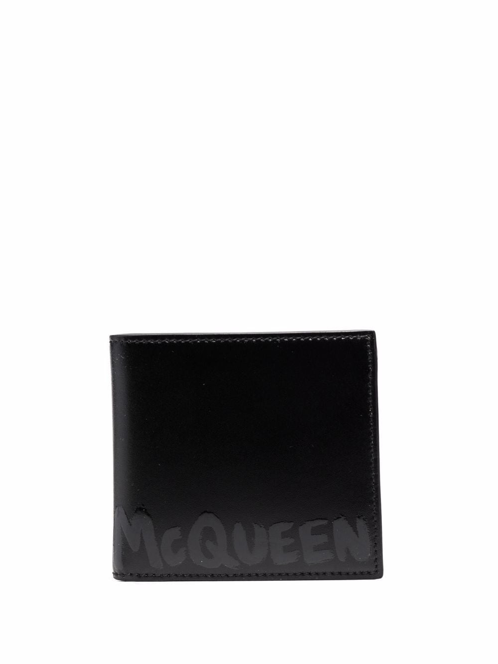 Alexander McQueen Portemonnaie mit Graffiti-Print - Schwarz von Alexander McQueen