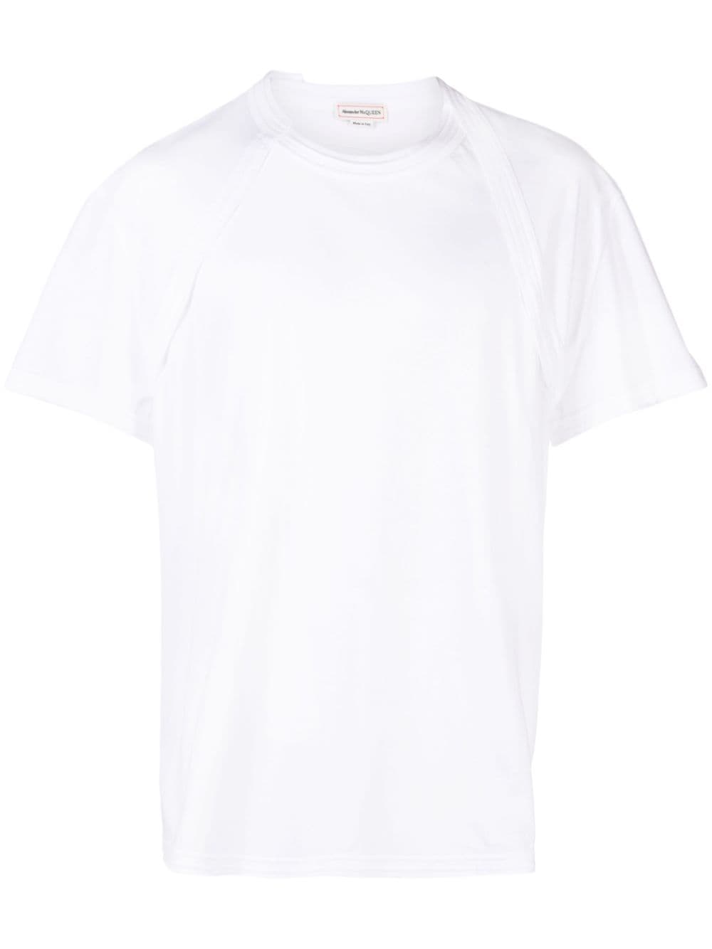 Alexander McQueen T-Shirt mit Harness-Effekt - Weiß von Alexander McQueen