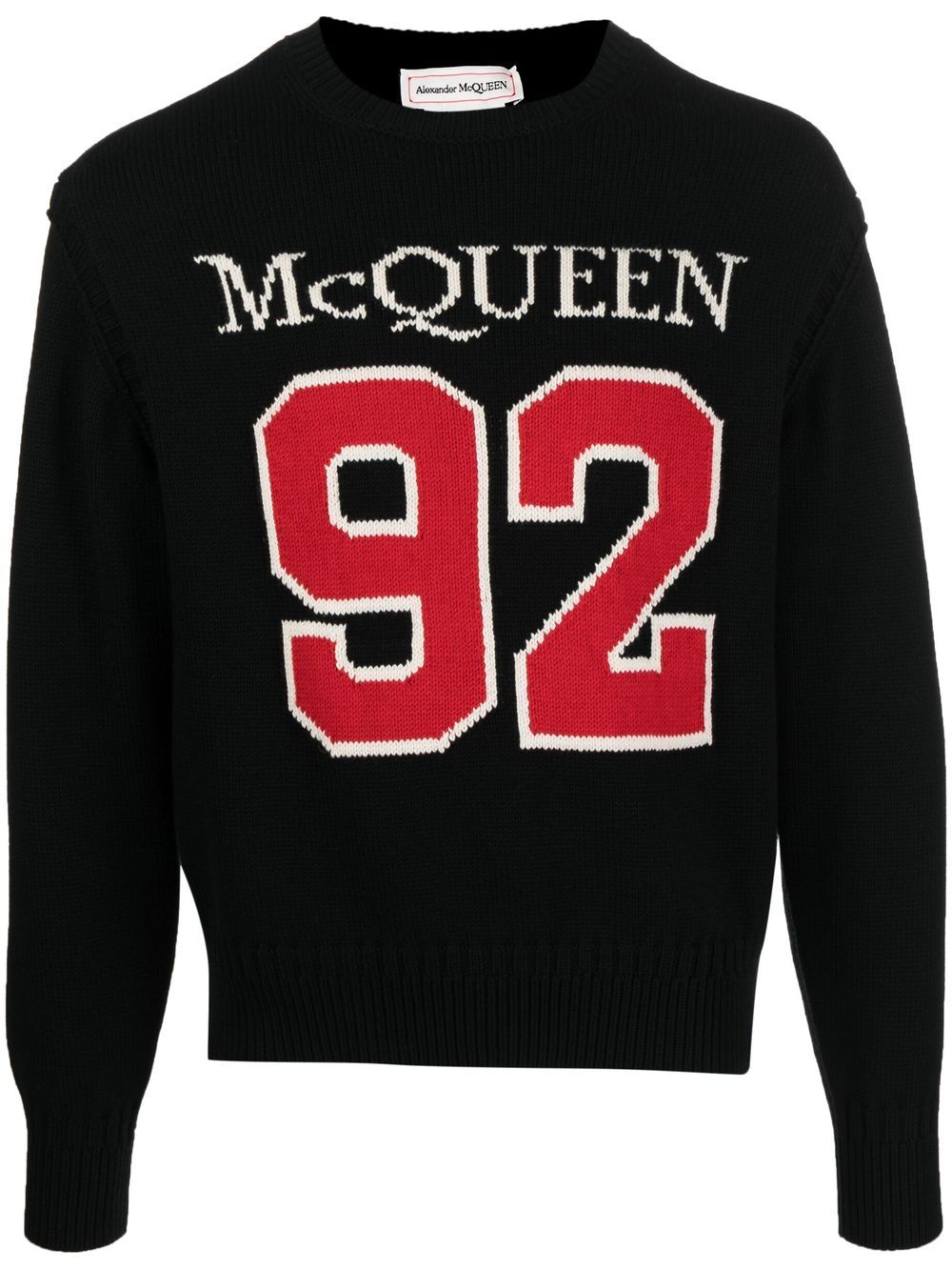 Alexander McQueen Pullover mit Intarsien-Motiv - Schwarz von Alexander McQueen