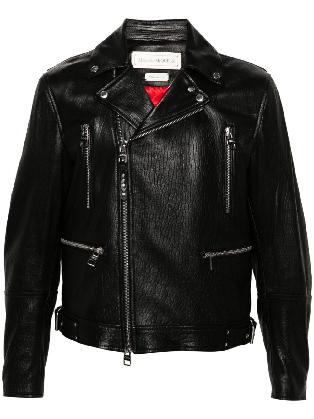 Alexander McQueen Bikerjacke aus Leder - Schwarz von Alexander McQueen