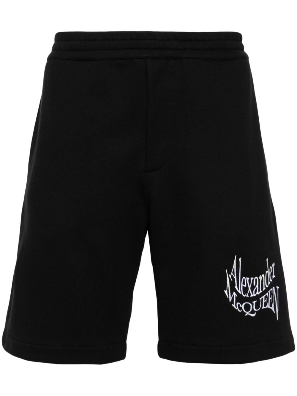 Alexander McQueen Joggingshorts mit Logo-Stickerei - Schwarz von Alexander McQueen