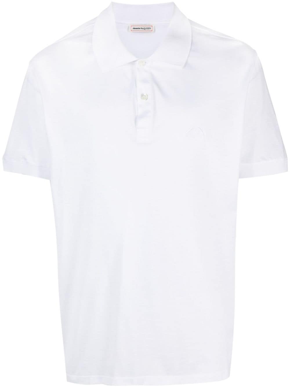 Alexander McQueen Poloshirt mit Logo-Stickerei - Weiß von Alexander McQueen