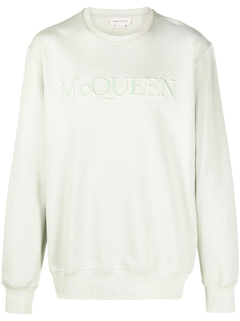 Alexander McQueen Sweatshirt mit Logo-Stickerei - Grün von Alexander McQueen