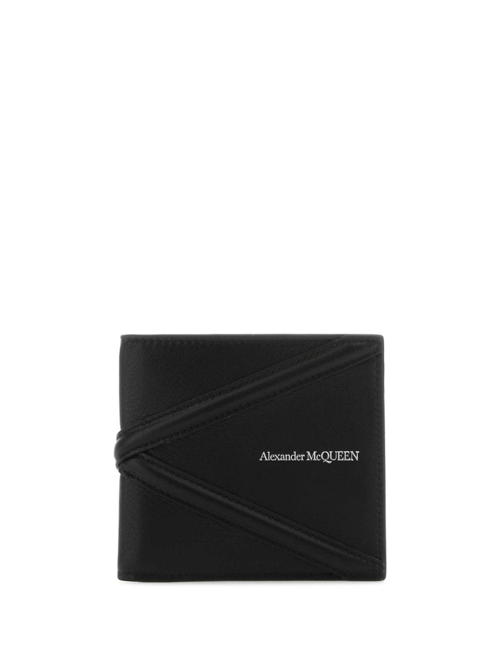 Alexander McQueen Portemonnaie mit Logo-Schild - Schwarz von Alexander McQueen