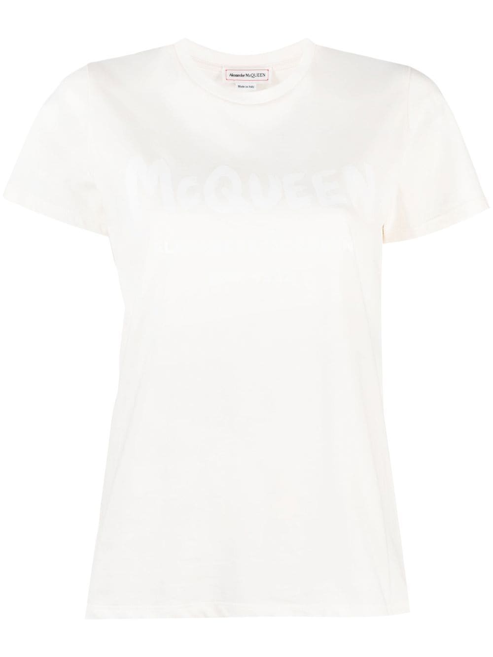 Alexander McQueen T-Shirt mit Logo-Print - Weiß von Alexander McQueen