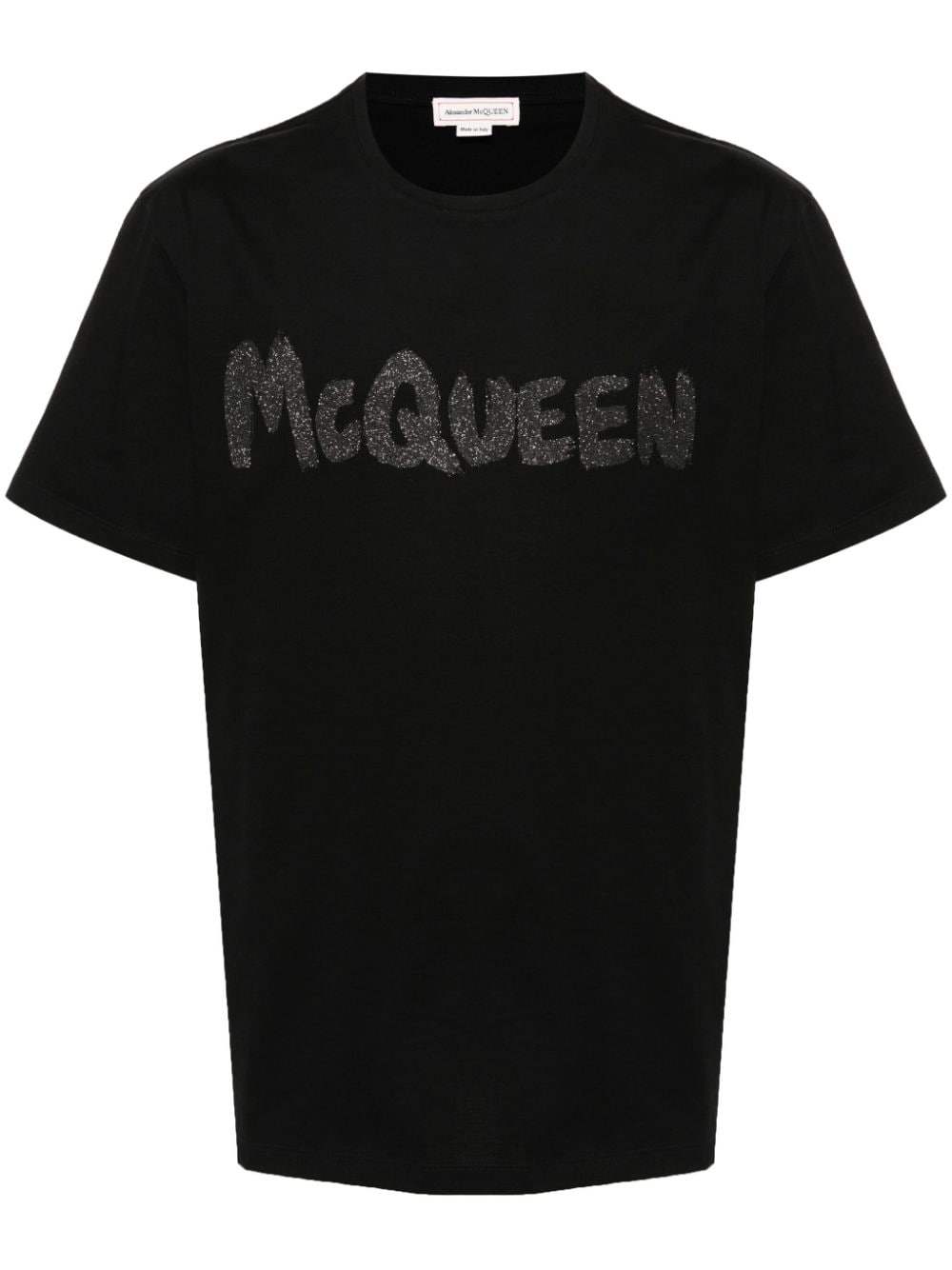 Alexander McQueen logo-print cotton T-shirt - Schwarz von Alexander McQueen