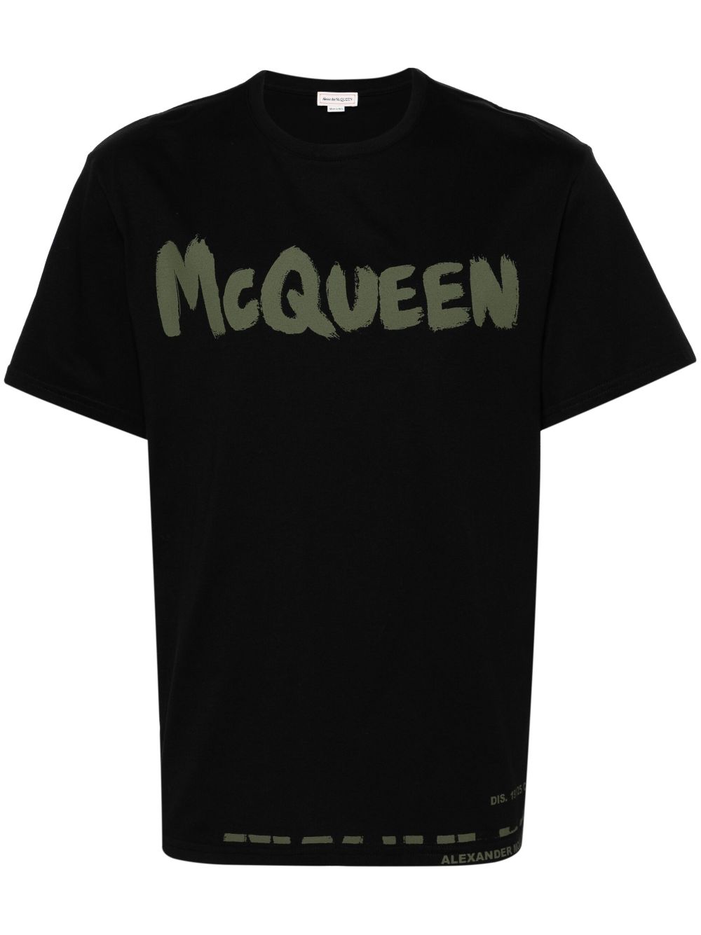 Alexander McQueen T-Shirt mit Graffiti-Print - Schwarz von Alexander McQueen