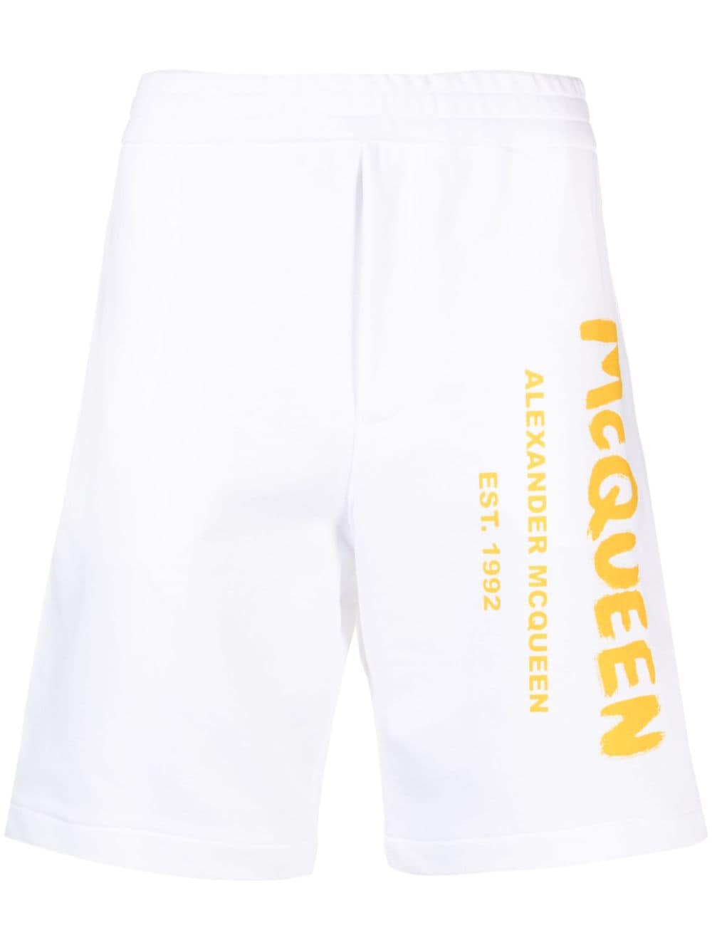 Alexander McQueen Shorts mit Logo-Print - Weiß von Alexander McQueen