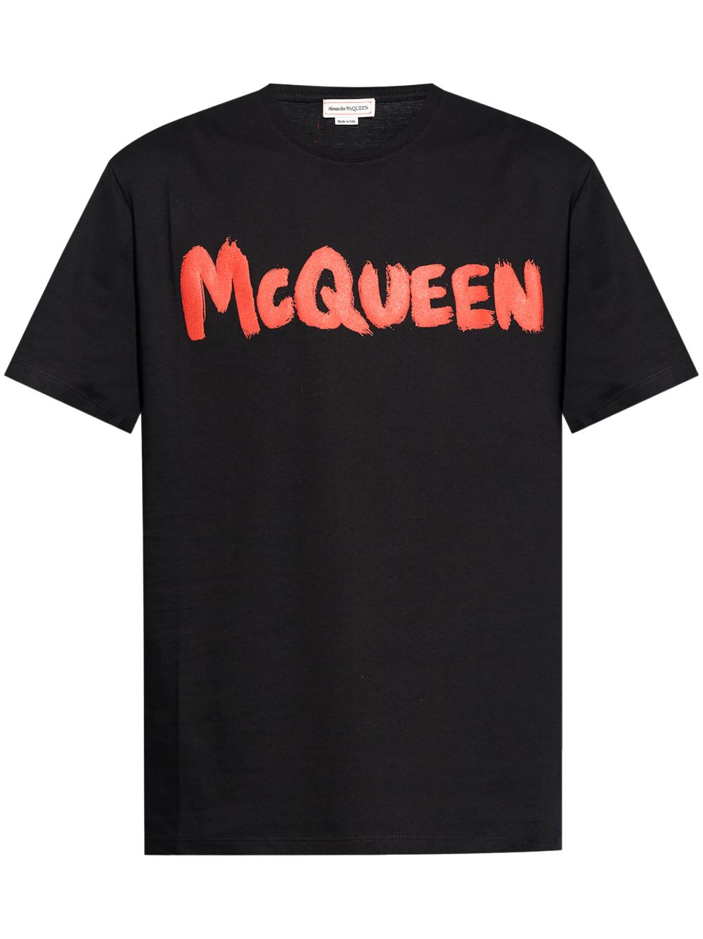 Alexander McQueen logo-print cotton t-shirt - Schwarz von Alexander McQueen