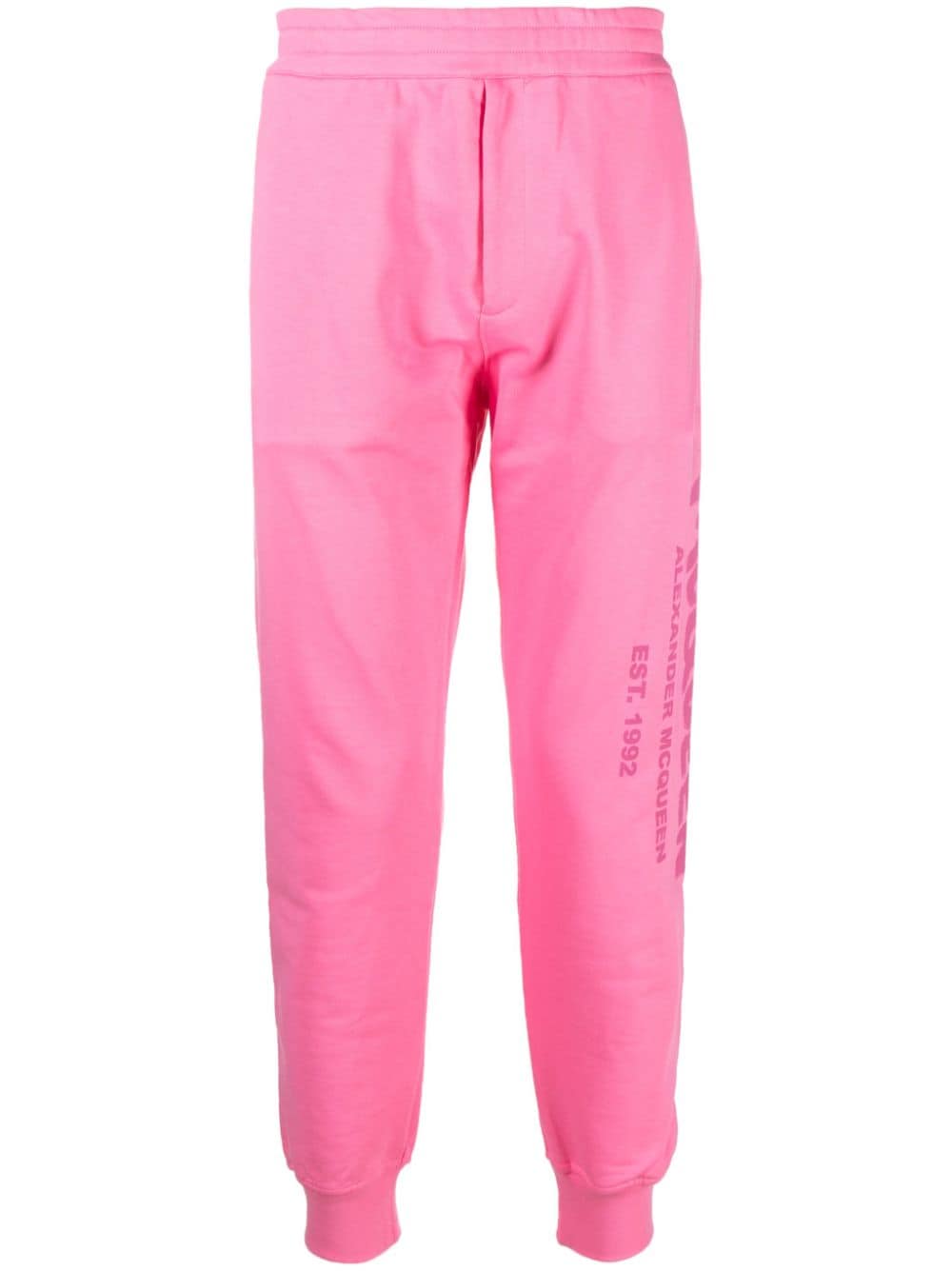 Alexander McQueen Jogginghose mit Logo-Print - Rosa von Alexander McQueen