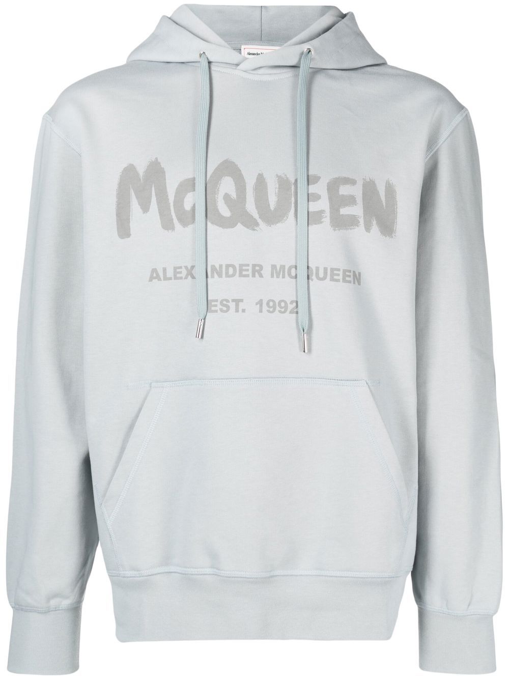 Alexander McQueen Hoodie mit Logo-Print - Grau von Alexander McQueen