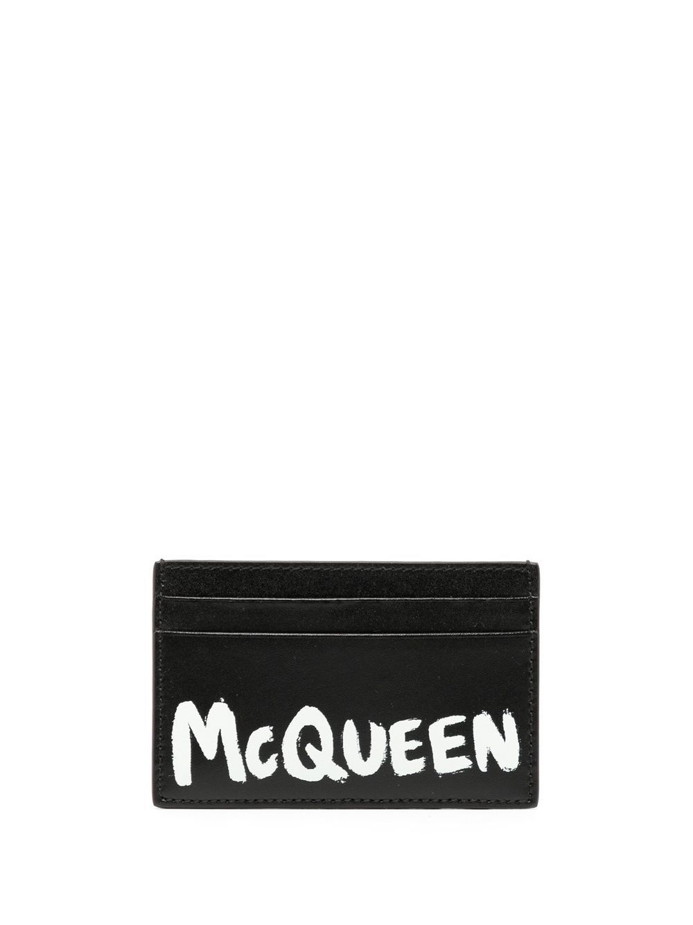 Alexander McQueen Kartenetui mit Logo-Print - Schwarz von Alexander McQueen