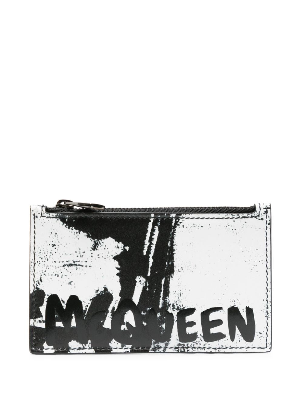 Alexander McQueen Kartenetui mit Logo-Print - Schwarz von Alexander McQueen