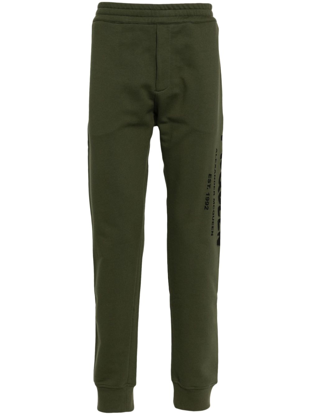 Alexander McQueen Tapered-Jogginghose mit Logo-Print - Grün von Alexander McQueen