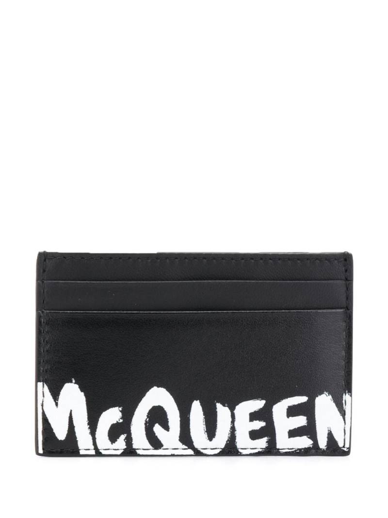 Alexander McQueen Kartenetui mit Logo-Stempel - Schwarz von Alexander McQueen