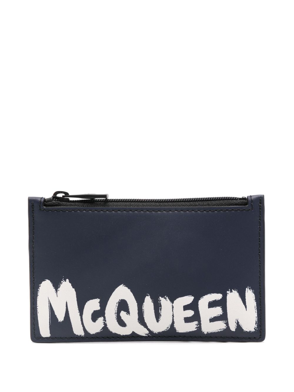 Alexander McQueen Portemonnaie mit Logo - Blau von Alexander McQueen