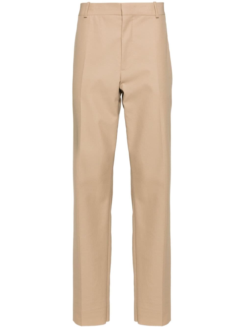 Alexander McQueen Halbhohe Twill-Hose - Nude von Alexander McQueen