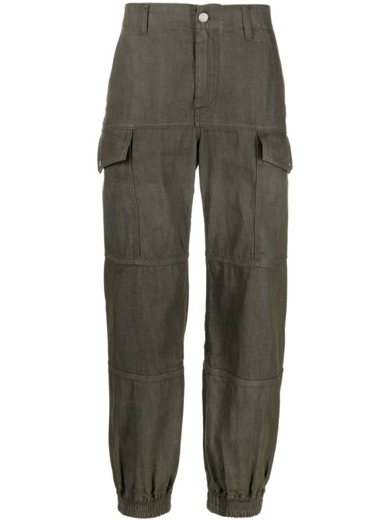 Alexander McQueen Cargohose mit Kontrasteinsätzen - Grün von Alexander McQueen