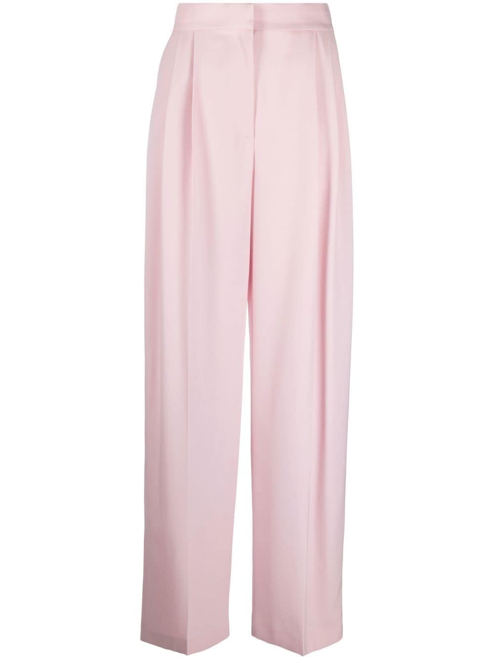 Alexander McQueen High-Waist-Hose mit Falten - Rosa von Alexander McQueen