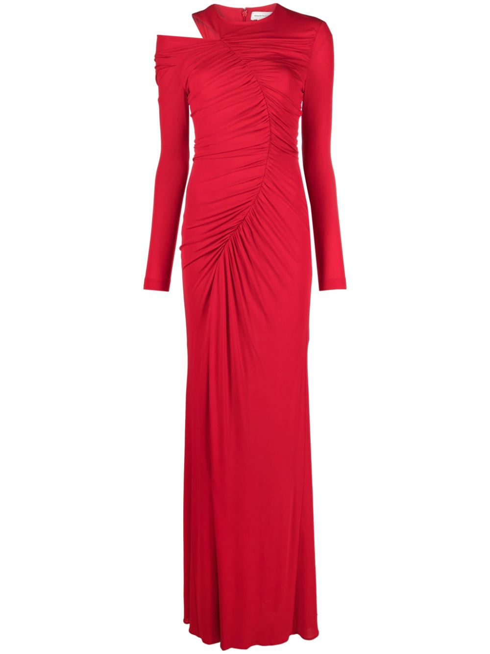 Alexander McQueen Asymmetrisches Maxikleid - Rot von Alexander McQueen