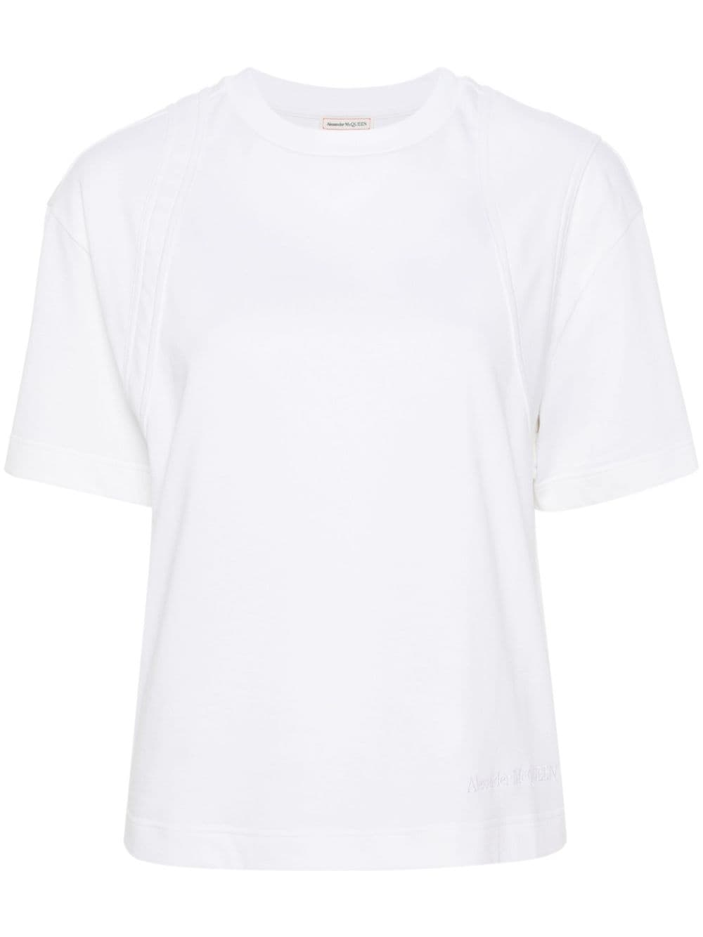 Alexander McQueen T-Shirt mit Nahtdetail - Weiß von Alexander McQueen