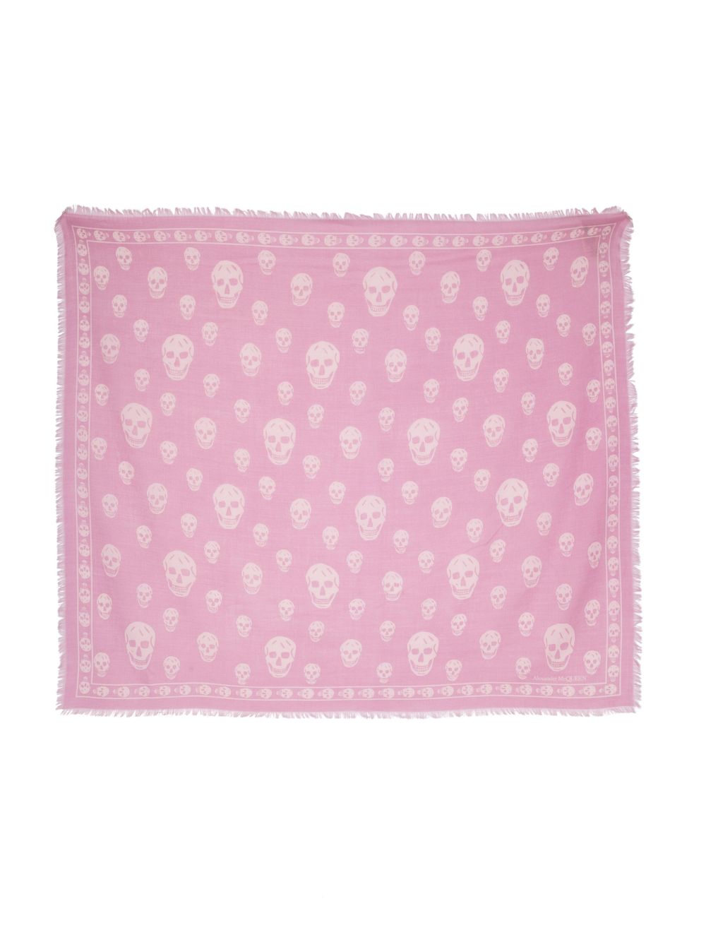 Alexander McQueen Schal mit Totenkopf - Rosa von Alexander McQueen