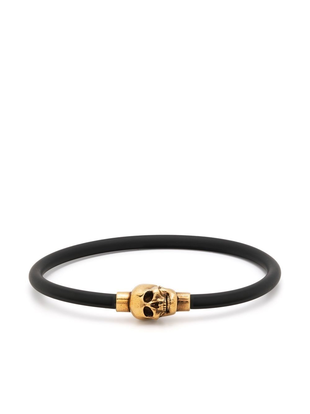 Alexander McQueen Armband mit Totenkopf - Schwarz von Alexander McQueen