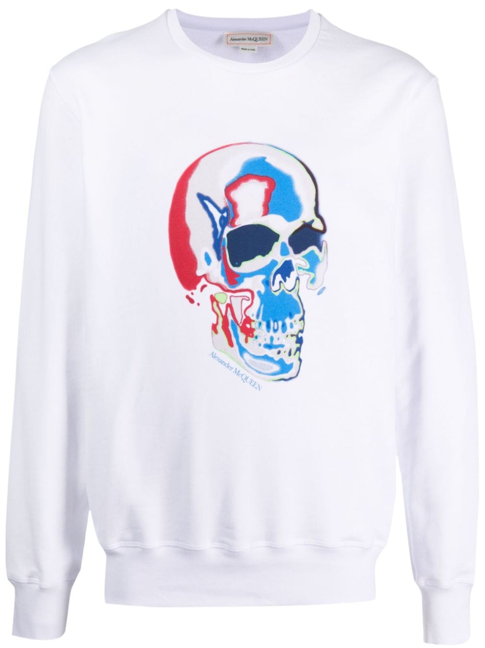 Alexander McQueen Sweatshirt mit Totenkopf-Print - Weiß von Alexander McQueen