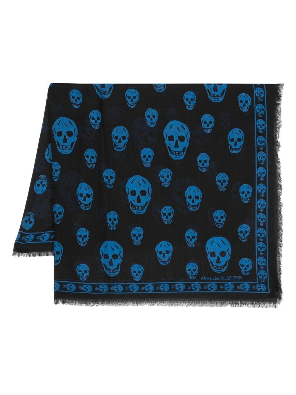 Alexander McQueen Schal mit Totenkopf-Print - Schwarz von Alexander McQueen