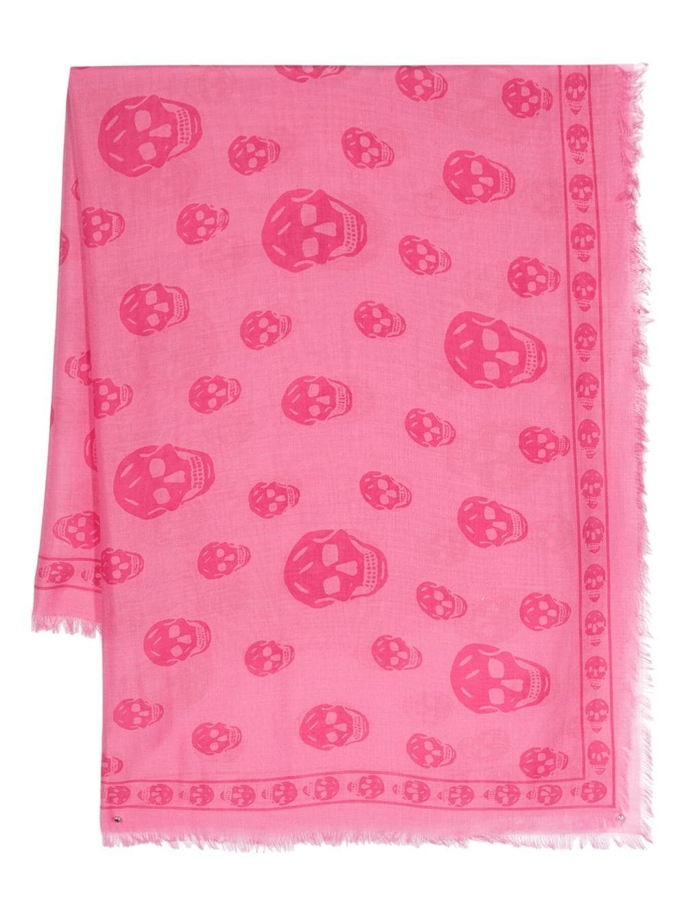 Alexander McQueen Schal mit Totenkopf-Print - Rosa von Alexander McQueen