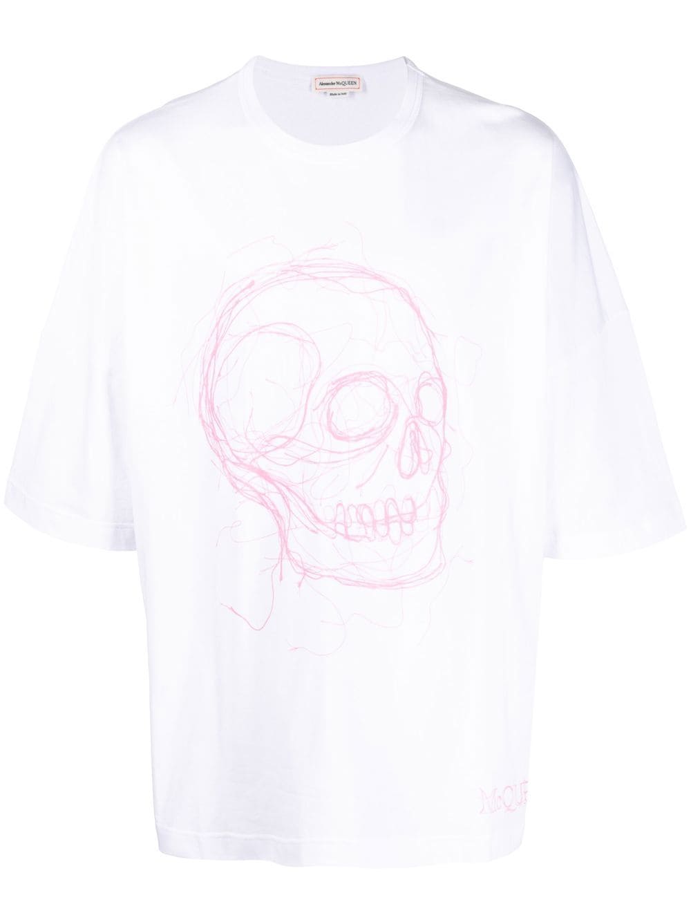 Alexander McQueen T-Shirt im Oversized-Look mit Print - Weiß von Alexander McQueen