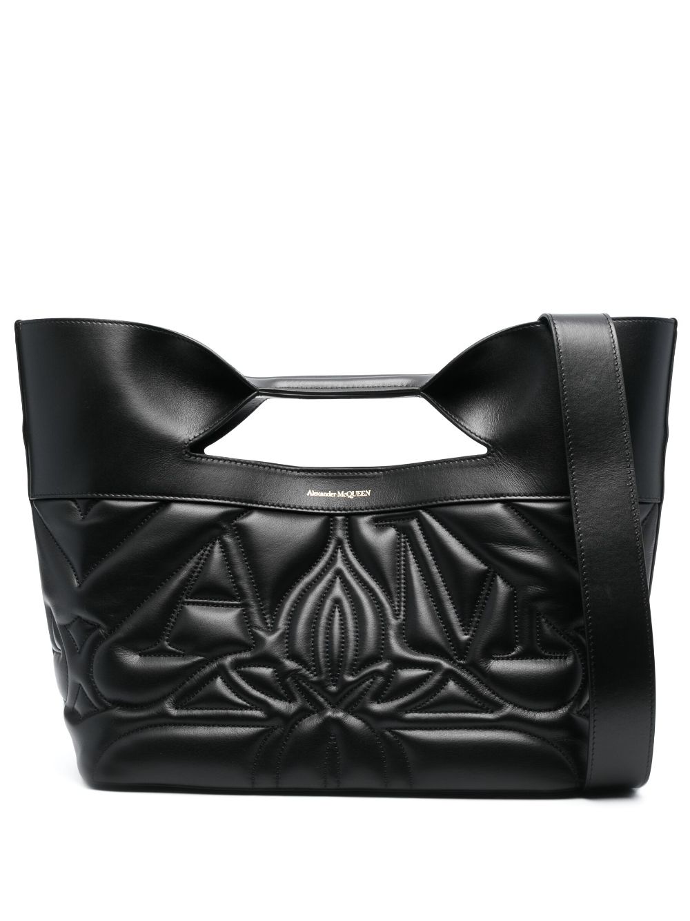 Alexander McQueen Kleiner The Bow Shopper - Schwarz von Alexander McQueen