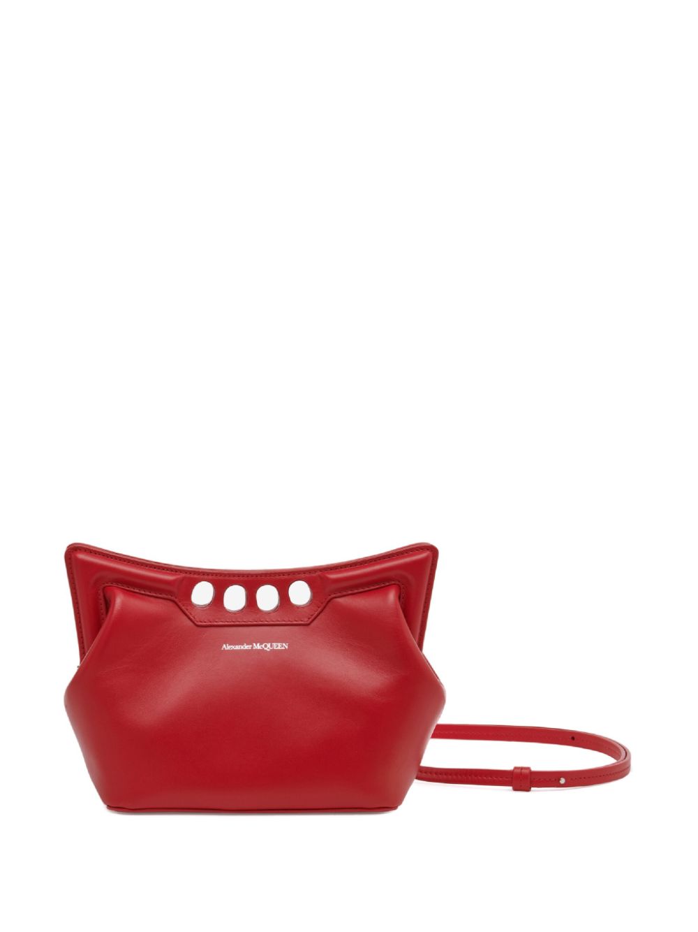 Alexander McQueen Mini The Peak Clutch - Rot von Alexander McQueen