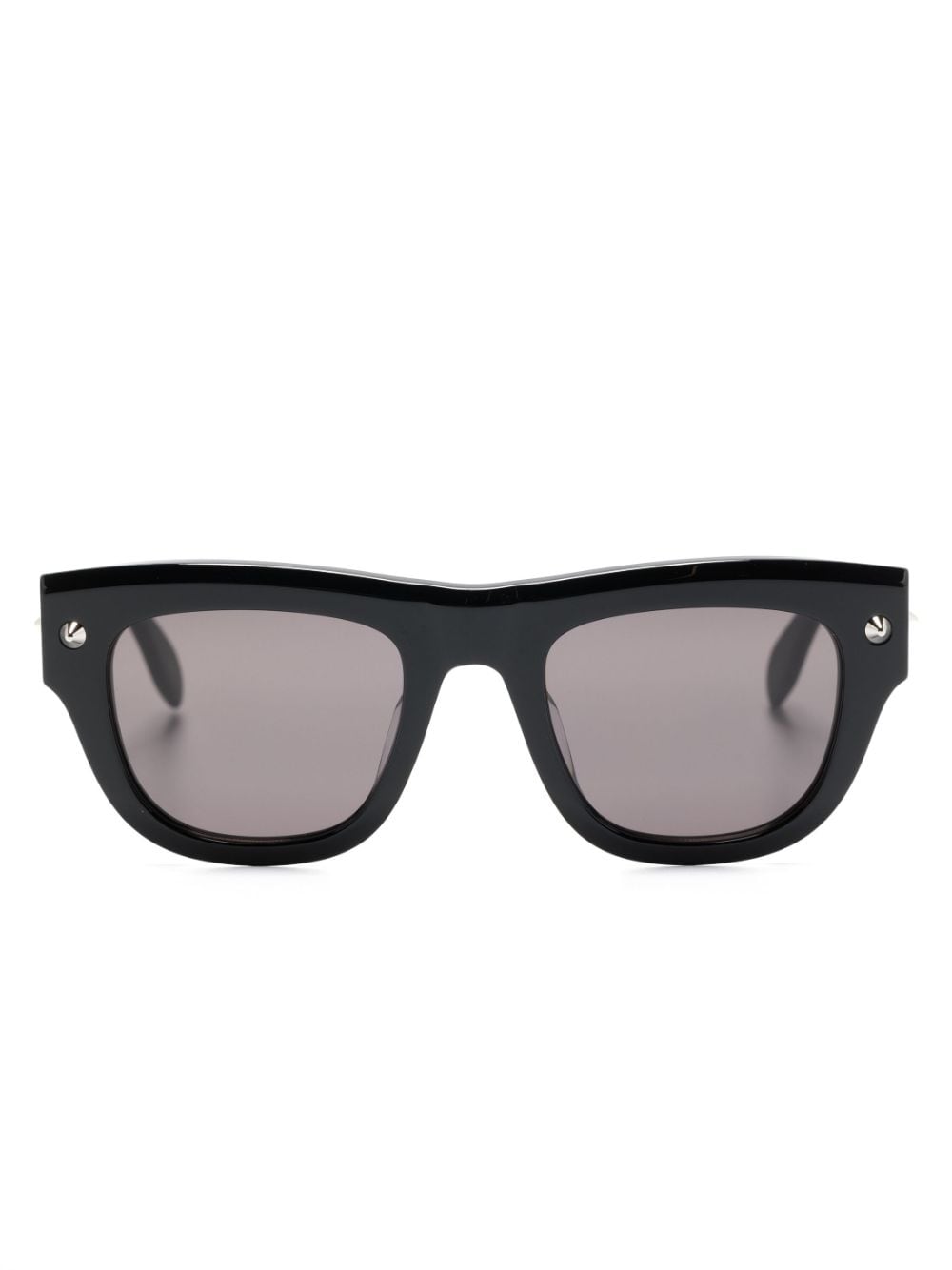 Alexander McQueen Sonnenbrille mit eckigem Gestell - Schwarz von Alexander McQueen