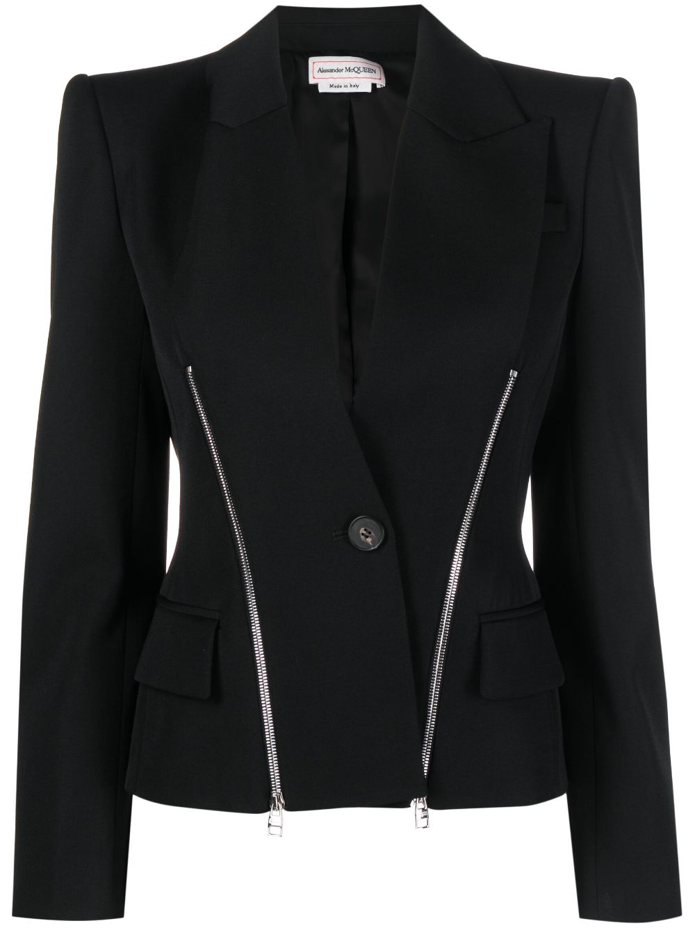 Alexander McQueen Einreihiger Blazer - Schwarz von Alexander McQueen