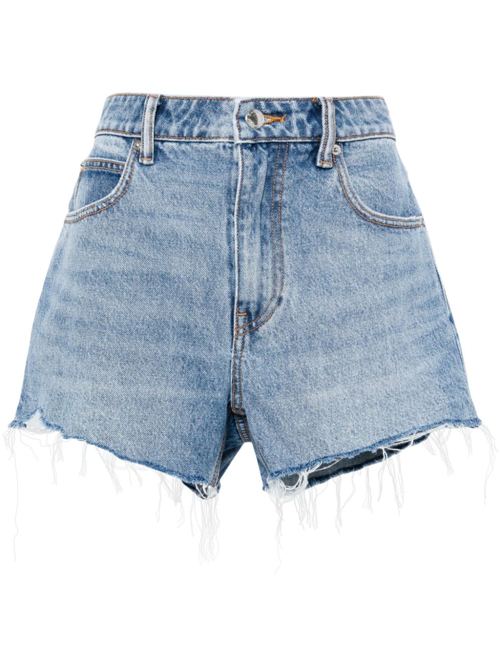 Alexander Wang Bite Jeans-Shorts mit Logo-Prägung - Blau von Alexander Wang