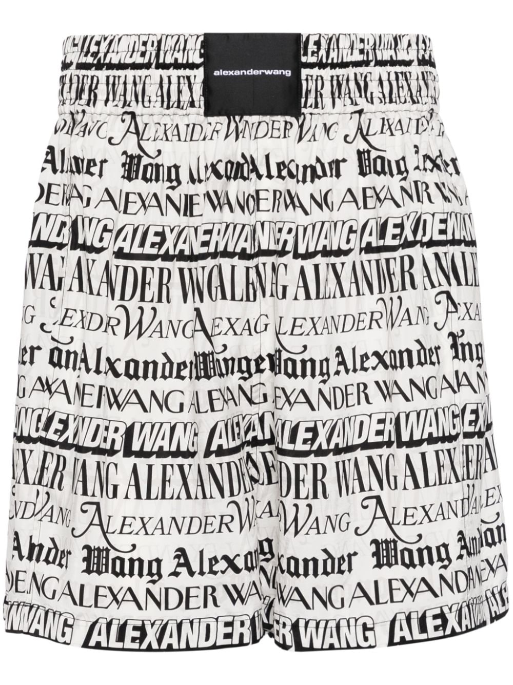 Alexander Wang Boxershorts mit Zeitungs-Print - Weiß von Alexander Wang