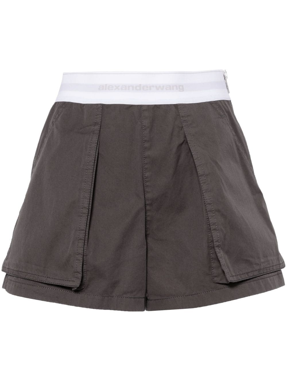 Alexander Wang Hoch sitzende Cargo-Shorts - Grau von Alexander Wang